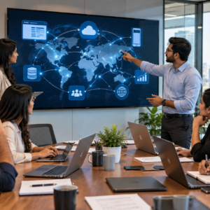 IT Company Near Me: Does Location Still Matter? Technology team collaborating on digital solutions for businesses across different markets